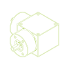Bevel Gearboxes | KSZ-H-10-L | Drive ratio 1:1
