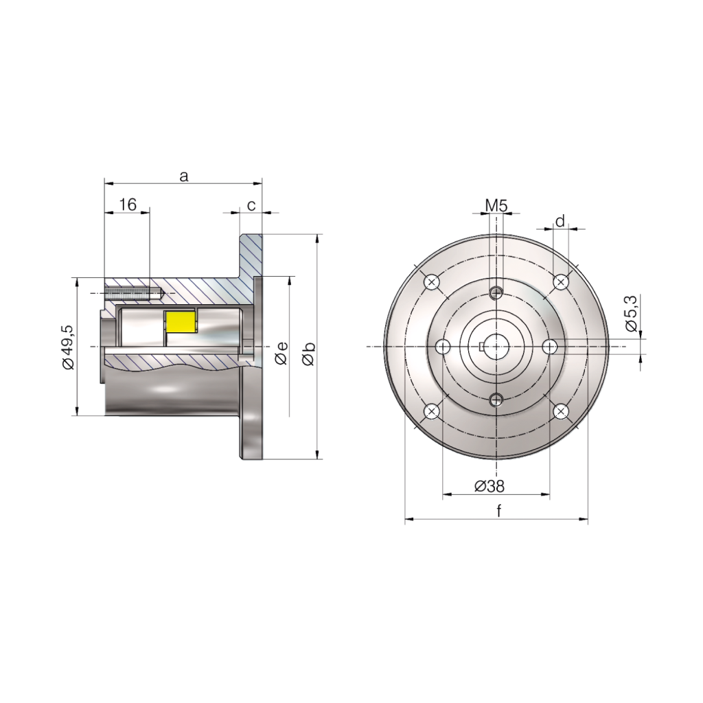 Bridas de motor 2,5 - 1000 kN | ZIMM