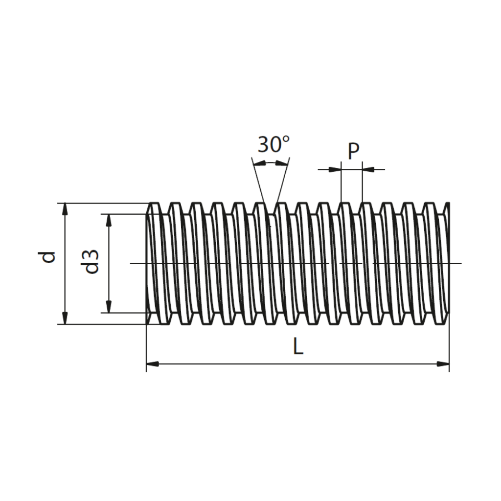 Husillo con rosca trapezoidal | ZIMM